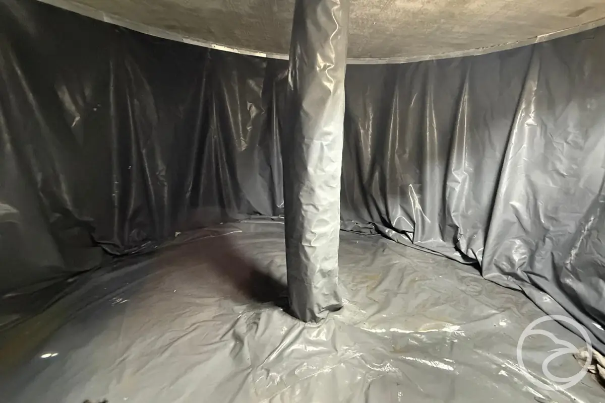 PVC tank lining for water storage