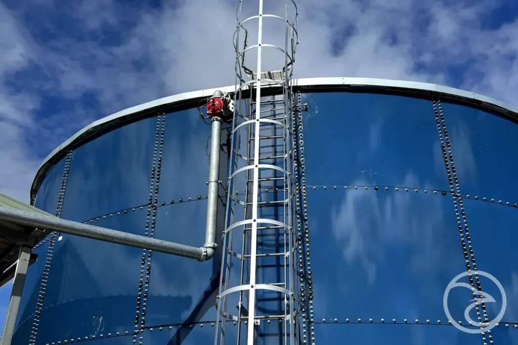 Glass fused to steel tanks
