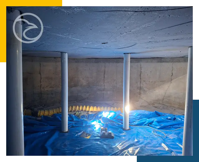 concrete lined tanks