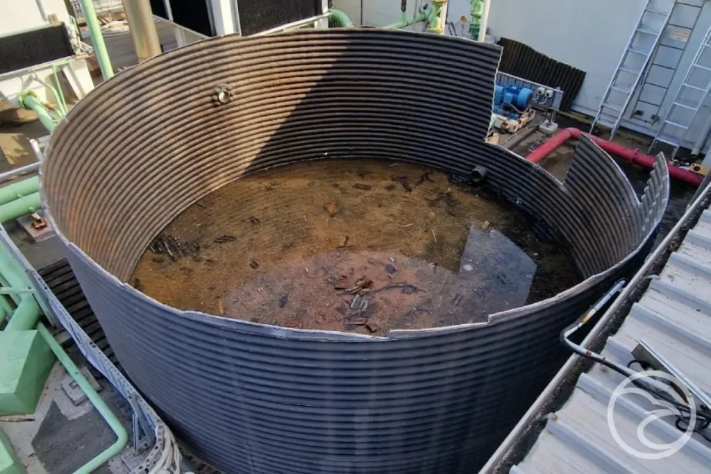 water tank failure