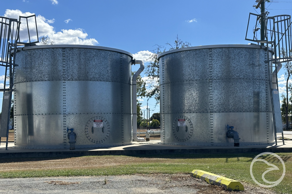 HDG water tanks installed on commercial site