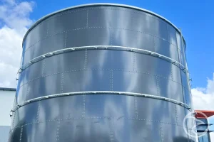 Glass fused water tanks used for potable drinking water storage