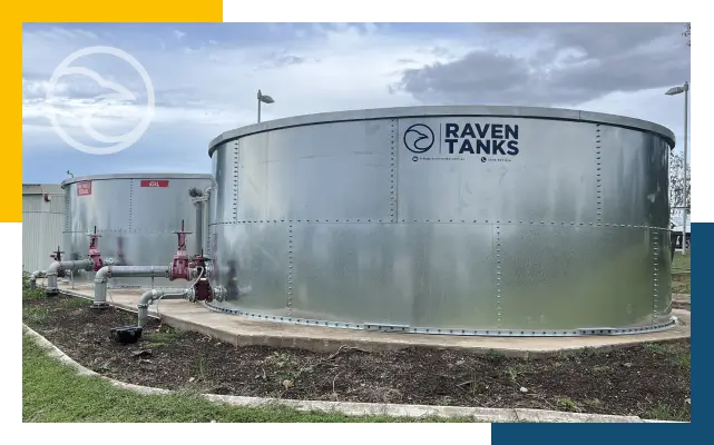 High-quality round tanks supplied by Raven Tanks Australia