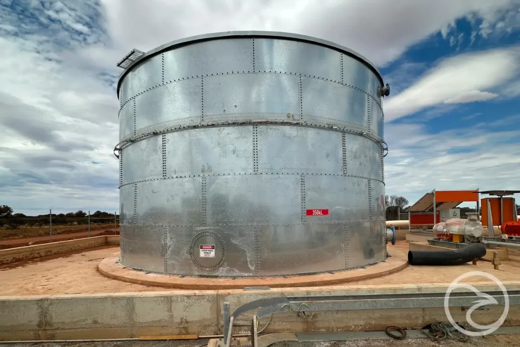 large storage reservoir used in safety planning