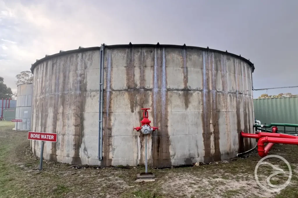 Fire water tank repairs extending system life and maintaining fire safety compliance