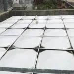 Large-scale water storage using modular tank systems