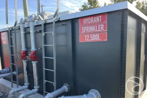 Overview of a fire tank system supporting site fire safety requirements