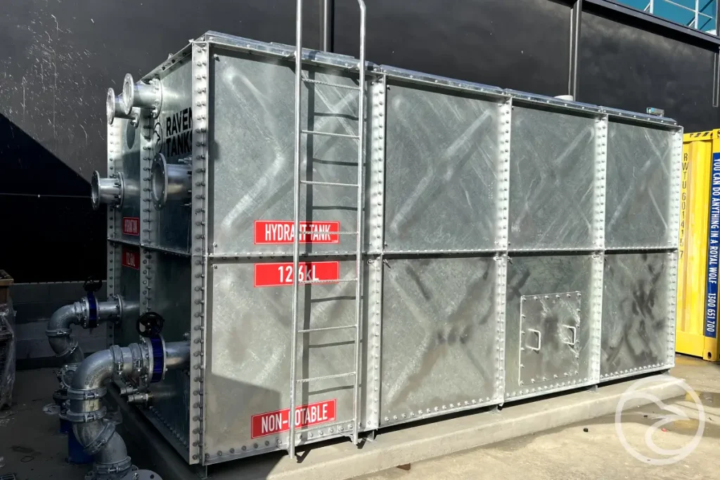 industrial zinc-coated steel water storage