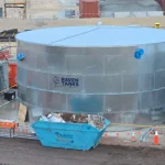 corrosion protection coating on industrial tank surface