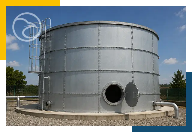 Water tank side entry access system