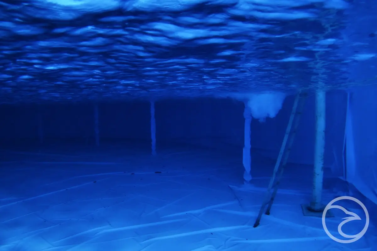 ROV inspecting tank interior