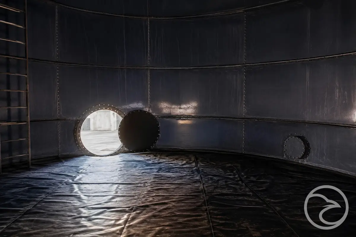 access hatch for water tank