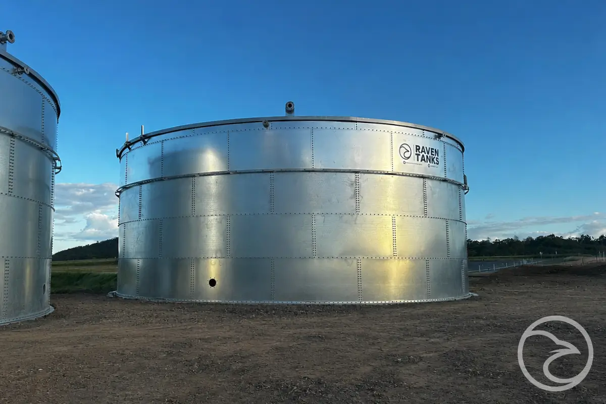 Fire water tank installation by Raven Tanks