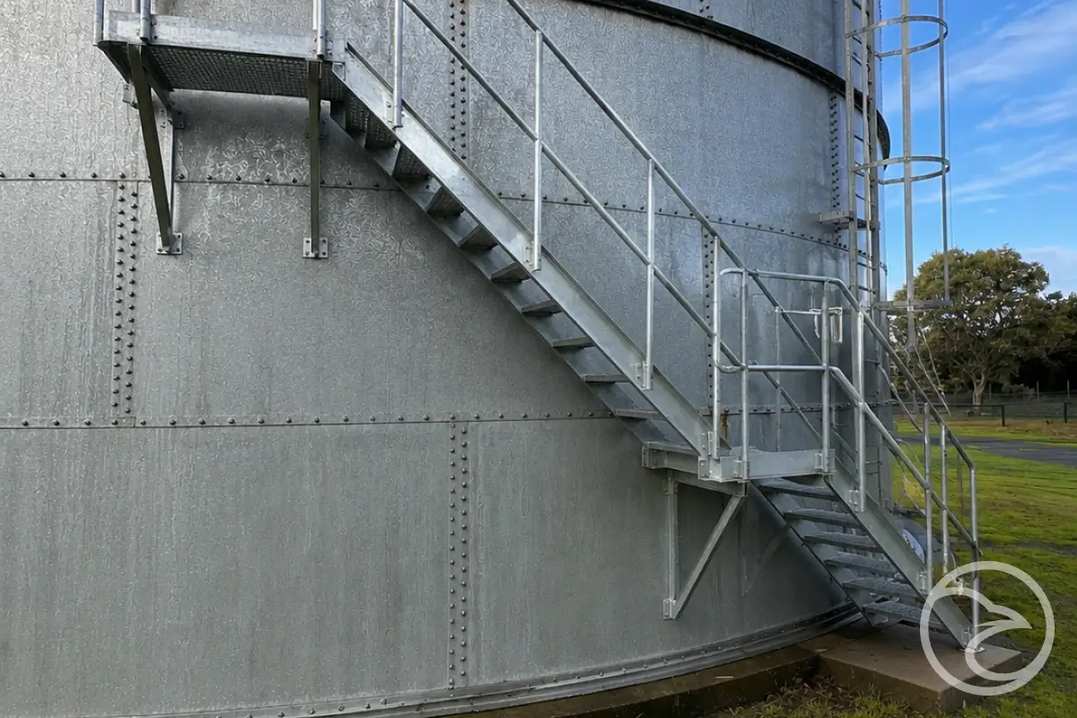 tank access stair