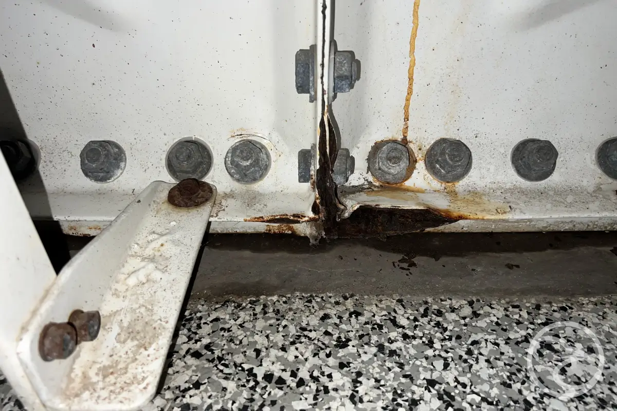 GRP tank damage